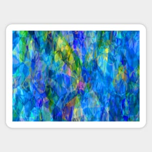 Blue Shade Multi Coloured Abstract Sticker